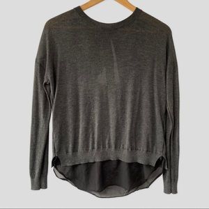 Macy’s Black Tape Lightweight Gray Knit Sweater M ($79)